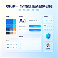郑州建站-网站UI设计：如何用视觉语言传递品牌信任感