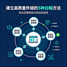 郑州建站-建立高质量外链的5种白帽方法